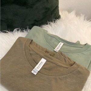 Bella Canvas Tees in Olive and Sage